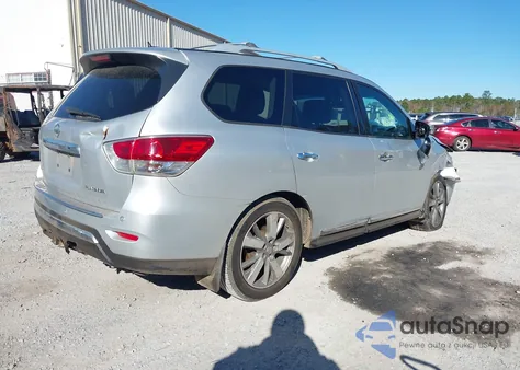 2014 Nissan Pathfinder Platinum from USA, damaged, VIN 5N1AR2MNXEC685542